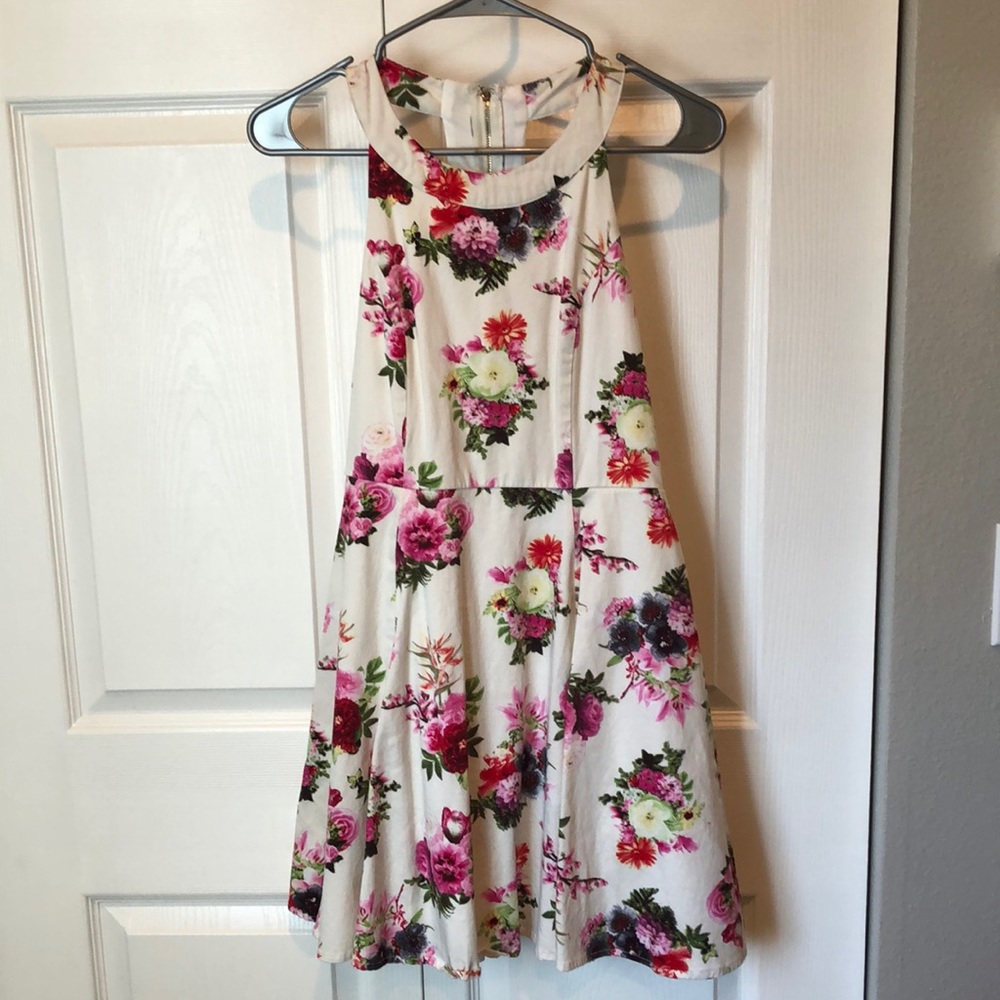 She + Sky High Neck Floral Dress
